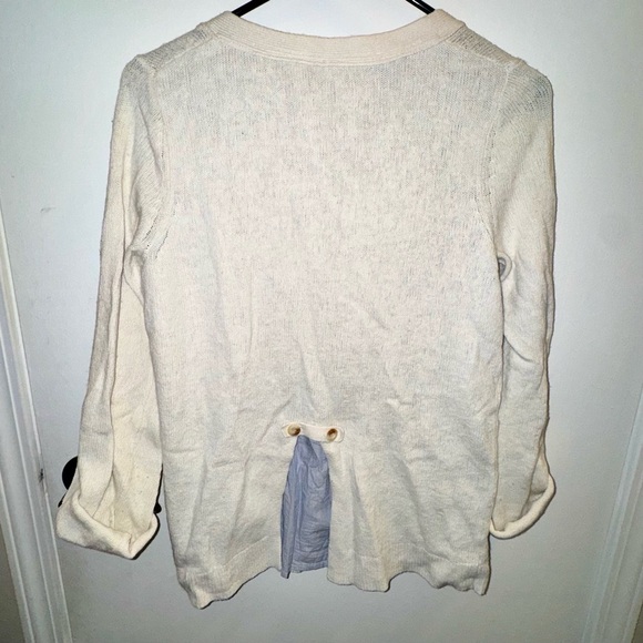 Moth Cream Button-Down Cardigan - Picture 7 of 10